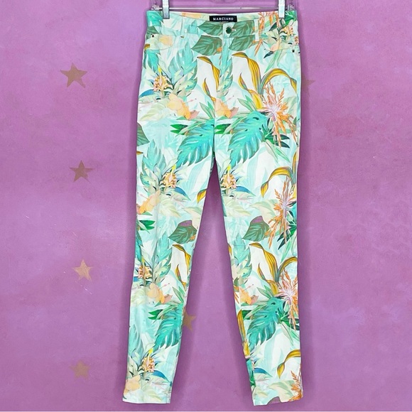 Marciano Tropical Floral Print Pants No 97 Women’s Size 29 Runyan Estate - Picture 4 of 13